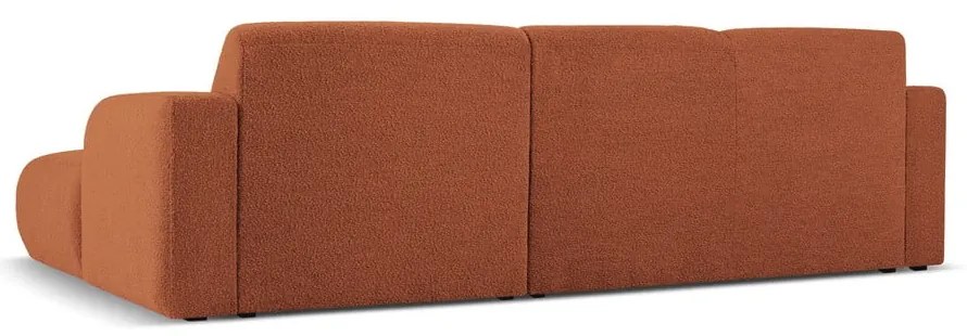 Barna buklé sarokkanapé (jobb oldali) Molino – Micadoni Home