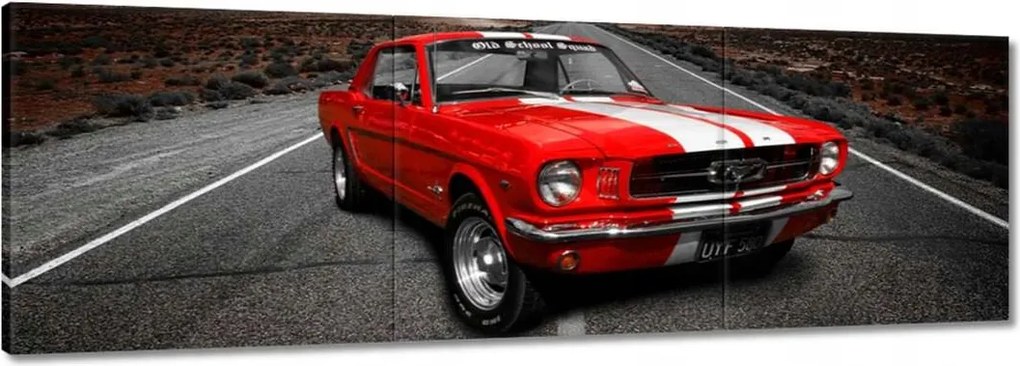 Vászonkép 60x20 Piros Ford Mustang