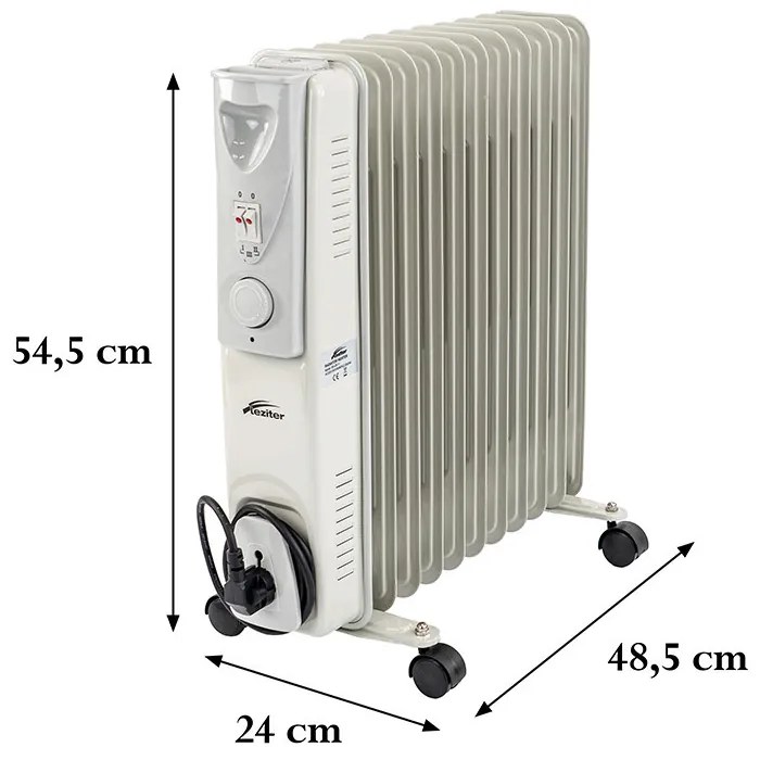 Norde 11 tagos olajradiátor 1000W/1500W/2500W