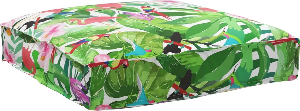 vidaXL Párna Virágos Sokszínű 80 x 80 x 12 cm Oxford Szövet