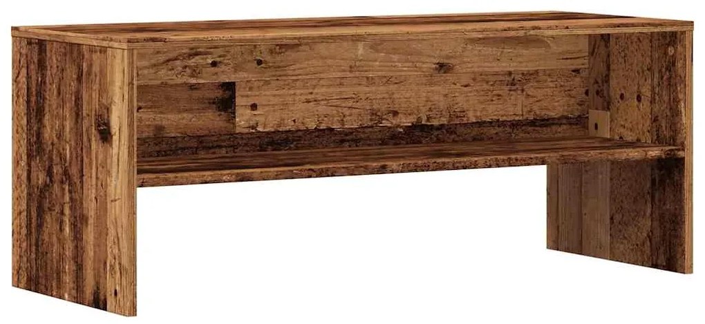 antik hatású szerelt fa TV-szekrény 100 x 40 x 40 cm