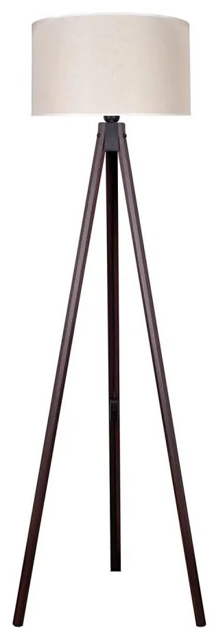 Duolla - Állólámpa 1xE27/60W/230V átm. 44 cm krémes/wenge