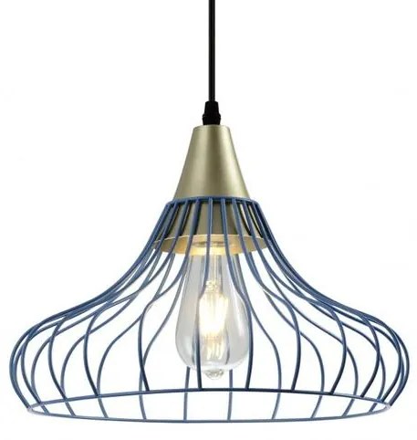 Lámpa Mennyezeti lámpatest LOTTE,2660,AC220-240V,50/60Hz,1*E27,IP20,átmérő 33cm,egyes,kék