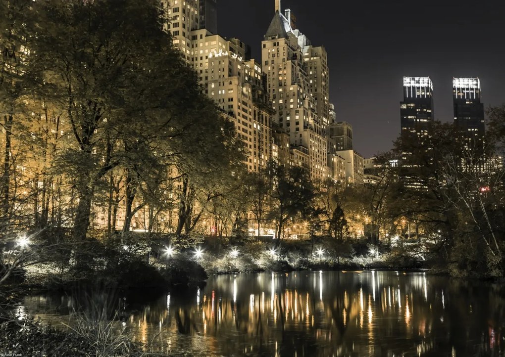Poszter 42x29,7cm Esti kilátás a New York-i Central Parkra 5, Assaf Fra