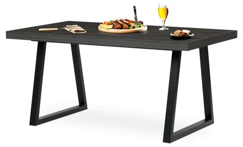 Bővíthető Étkezőasztal 160–240×90 cm, Laminált Szürke Tölgy. GREY