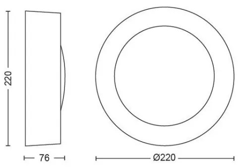 Philips 17465/30/P7 - LED RGB Kültéri lámpa Hue DAYLO LED/15W/230V IP44