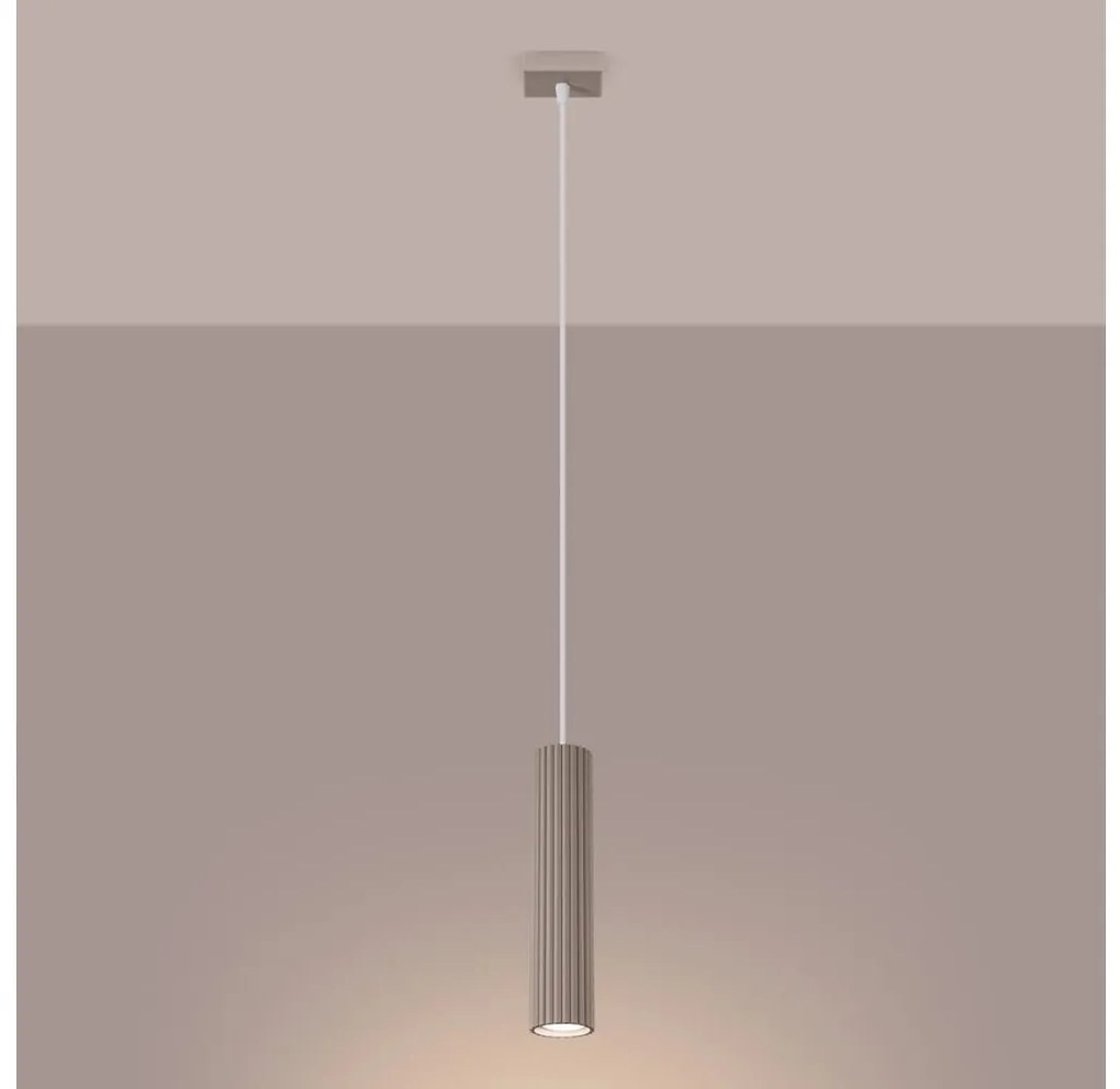 Brilagi - Csillár zsinóron CRESTO 1xGU10/10W/230V taupe