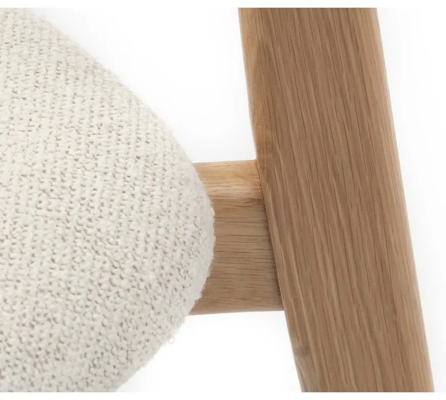Krémszínű-natúr színű étkezőszék Elim – Unique Furniture