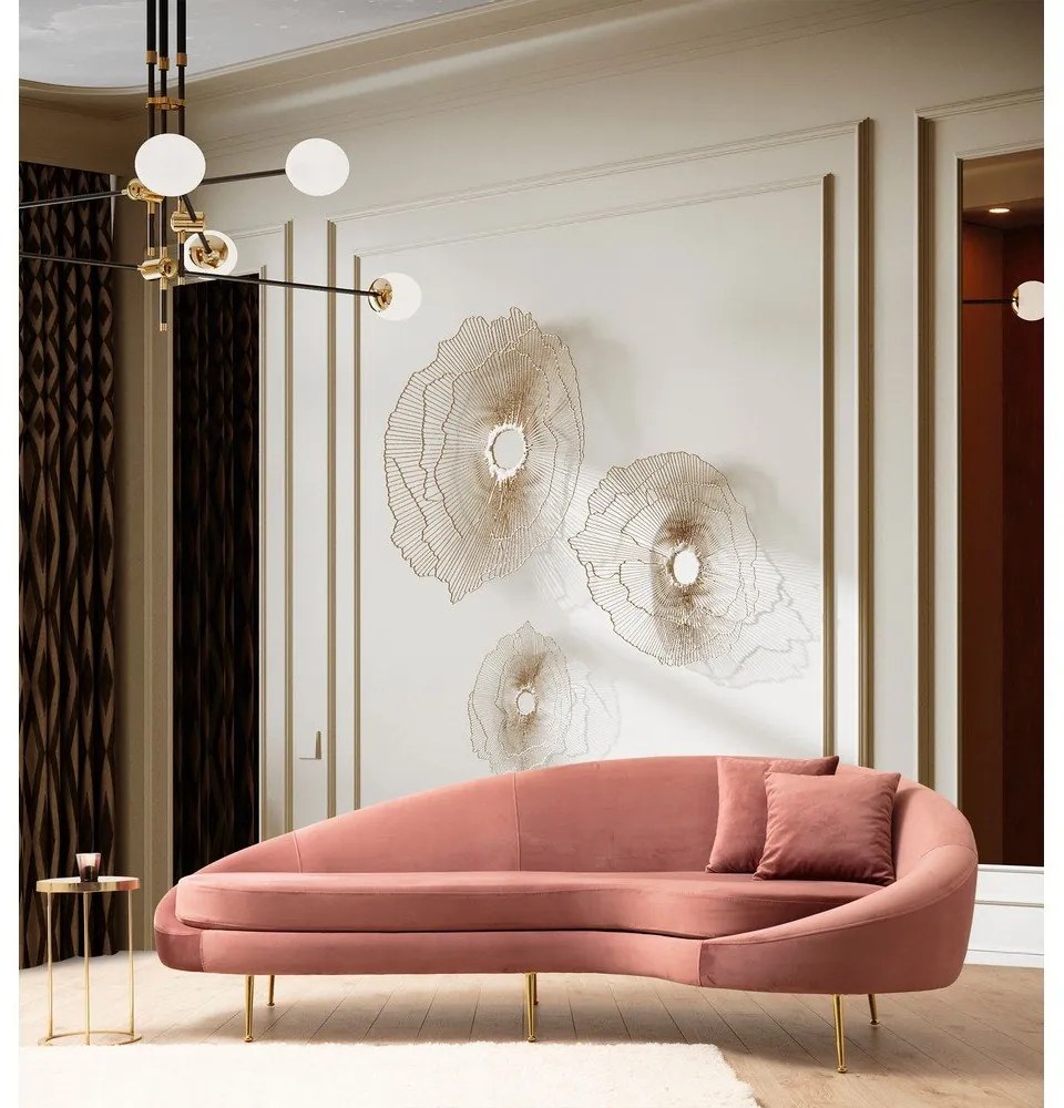 Világos rózsaszín kanapé 255 cm Eses – Artie