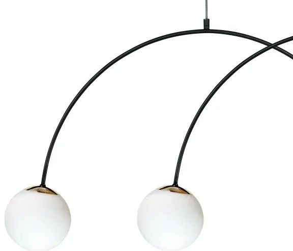 Zuma Line 1220 - BOW zsinóros csillár 4xE14/10W/230V fekete