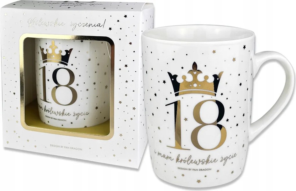 Crown Bögre 18. Születésnapra Királyi Élet Ajándék Ünnepeltnek