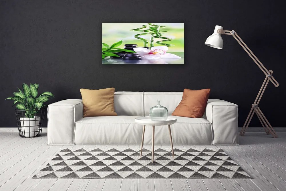 Vászonkép falra Bamboo Orchid Zen Spa 125x50 cm
