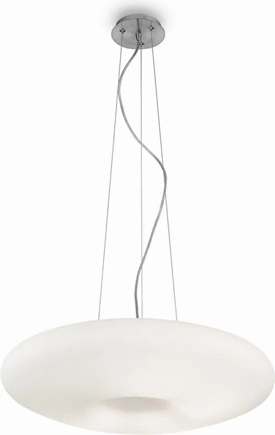 Ideal Lux - GLORY kábeles csillár, 3x E27/60W/230V, átm. 50 cm, fehér