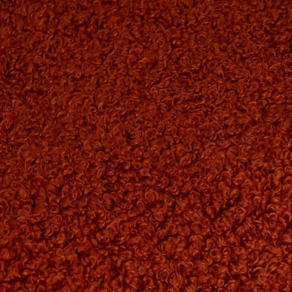 Téglavörös sherpa takaró 130x160 cm Sherpa Bouclé – Casa Selección