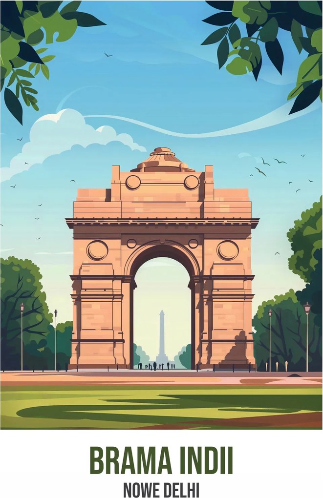 Poszter 40x55cm India kapuja