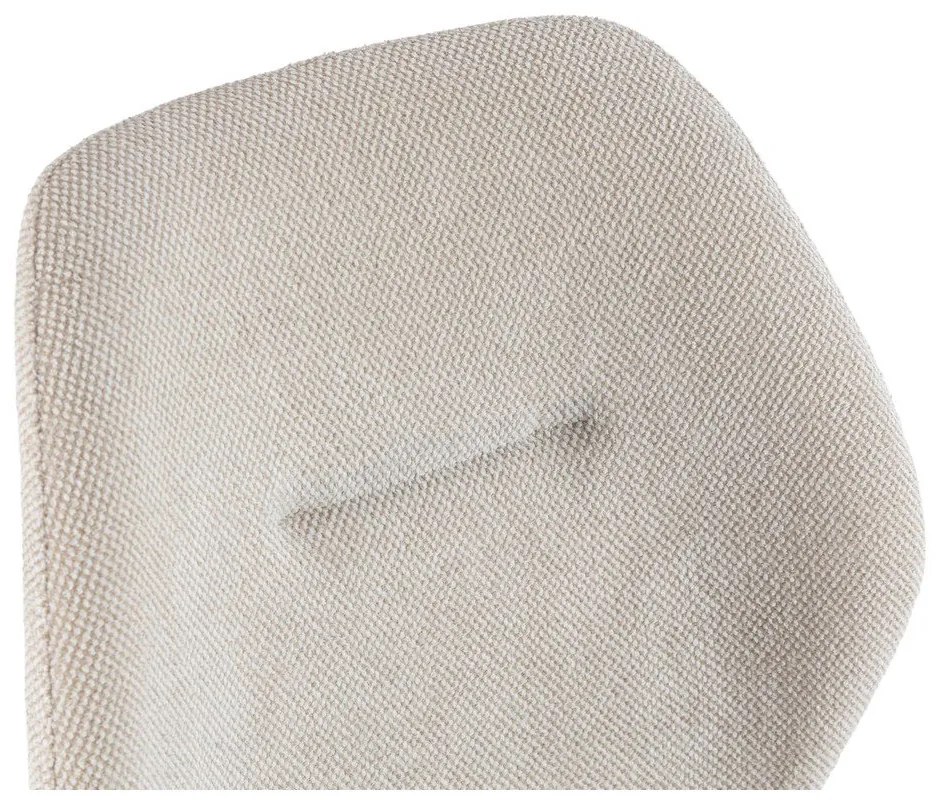 Krémszínű kárpitozott étkezőszék szett 4 db-os Ansu – Marckeric