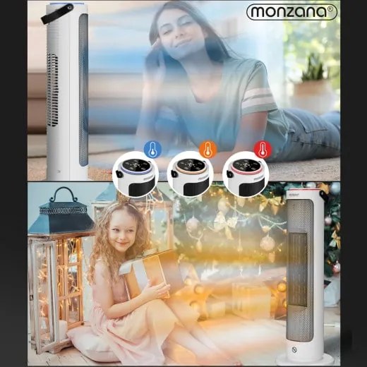 monzana® Kerámia hősugárzó 2000W - fehér