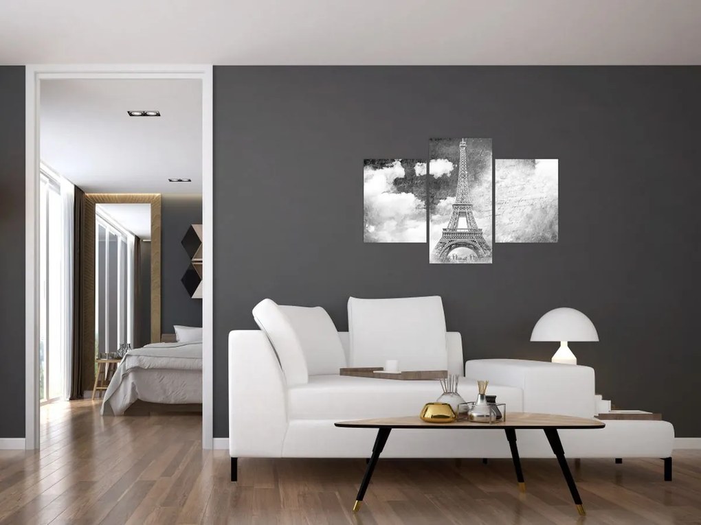 Kép - Vintage képeslap a városról N⁰3 (90x60 cm)