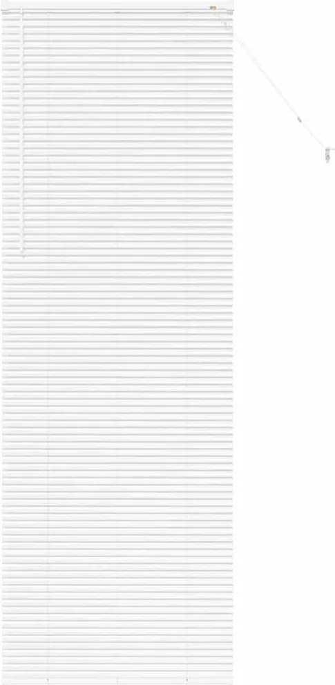 vidaXL Zsalugáter Redőnyök Fehér 220 x 70 cm Alumínium