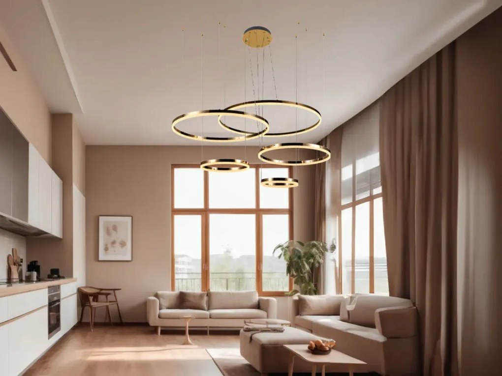 NEDES J4372-G Modern Led Függesztett Lámpa IP20