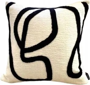 Shein Párnahuzat Fehér-fekete 11JD