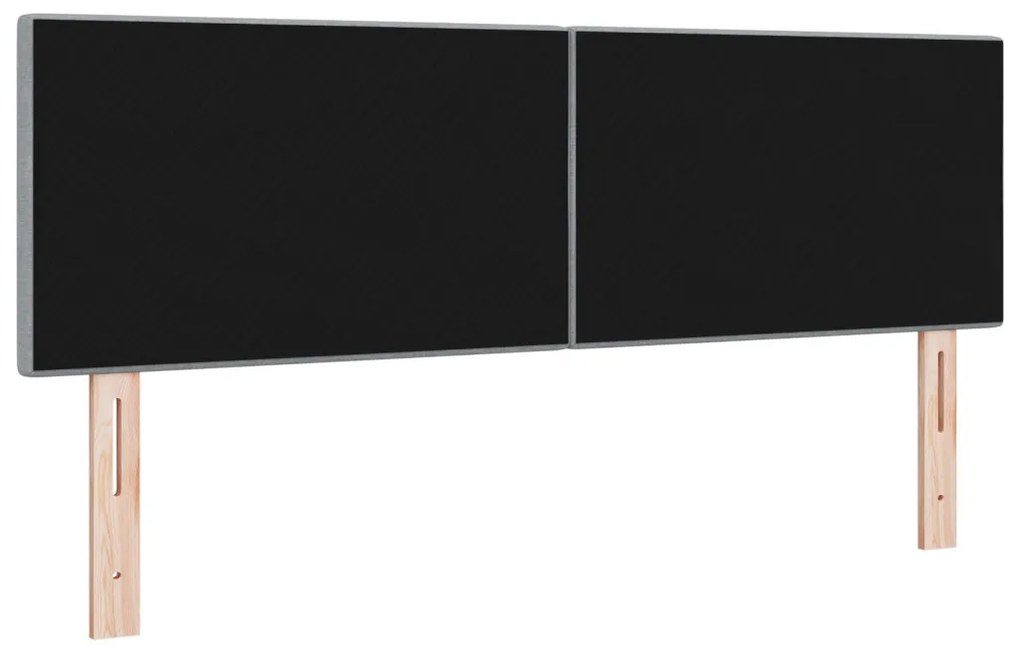 Fejtámla Gombos Tűzött Világosszürke 140 cm Szövet
