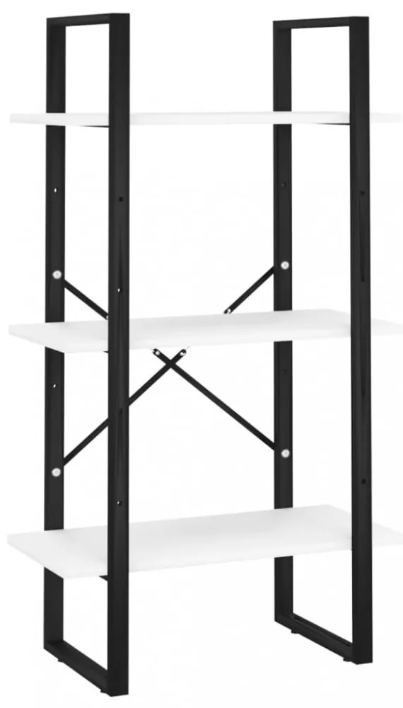 fehér forgácslap tárolópolc 60 x 30 x 105 cm