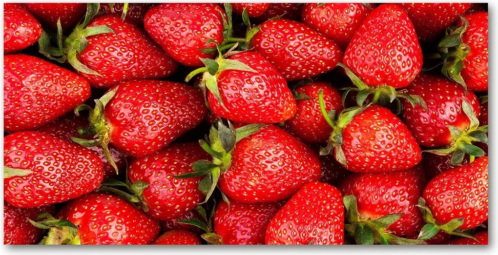 Fotó kép edzett üveg Eper 140x70