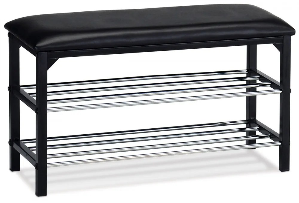 Raft modern pentru pantofi negru În stoc 83168-13
