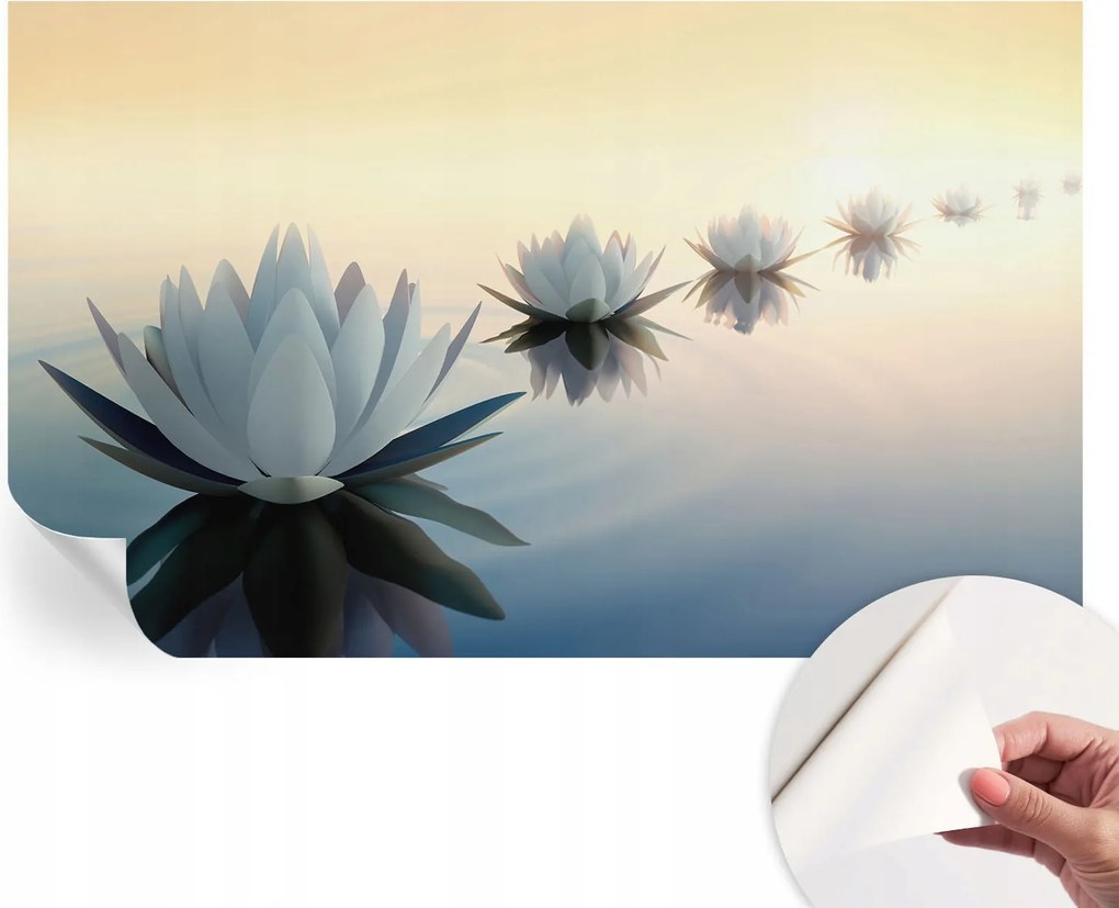 Öntapadós tapéta Fali furnér 3D hatás Nyugodt kilátás 416x254 cm