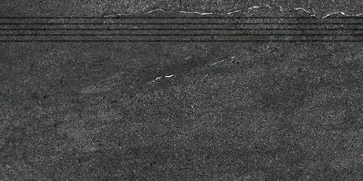 Lépcső Rako Quarzit fekete 30x60 cm matt DCPSR739.1