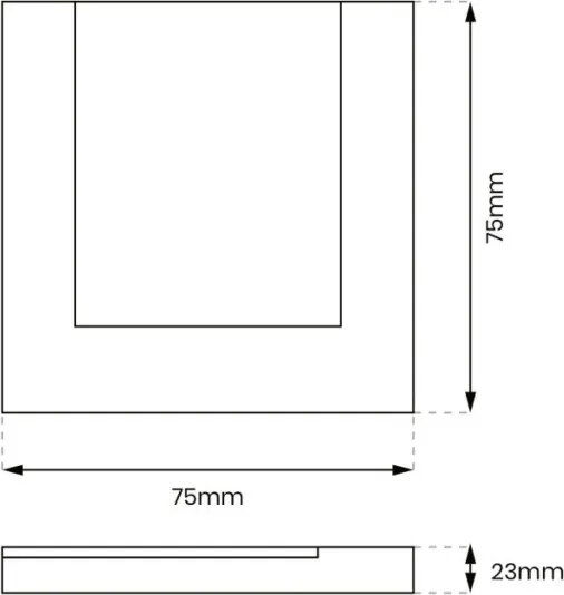 Eko Light CAPRI EKS641 Beépíthető lépcsőházi lámpa 1x0.6W/LED 4000K 15lm IP20