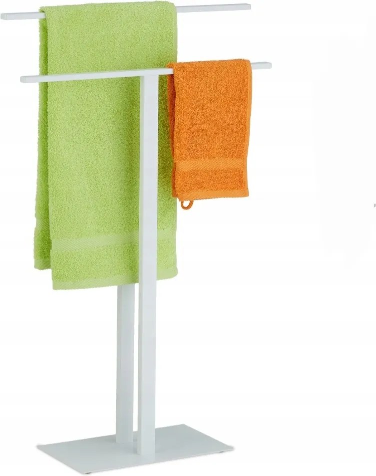 T-Design fehér törölközőtartó Relaxdays 10043588