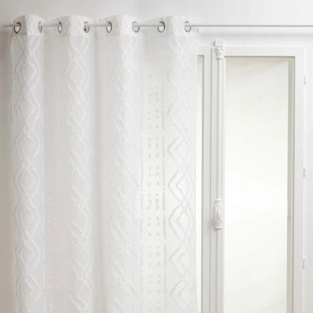 Függöny Fehér Etno mintás 140 x 240cm