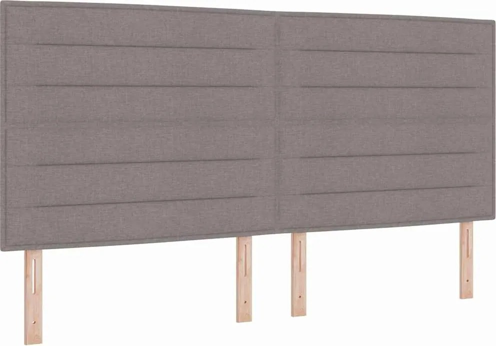 vidaXL Fejtámla Tópszínű 200 cm szövet