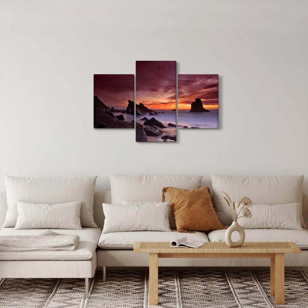 Naplemente a tengerparton képe (90x60 cm)