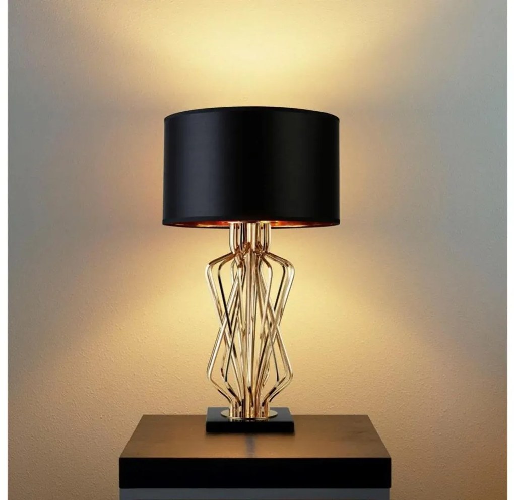 Searchlight EU4110GO - Asztali lámpa ETHAN 1xE27/60W/230V