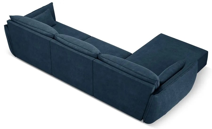 Sötétkék sarokkanapé (bal oldali) Vanda – Mazzini Sofas