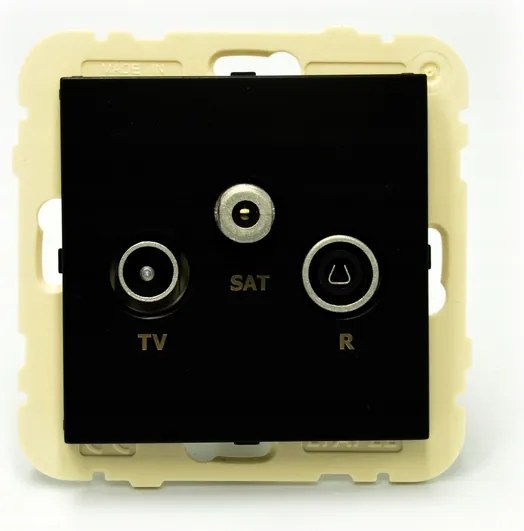 Efapel LOGUS90 Rtv És Sat Aljzat Fekete 90543 Kwpm