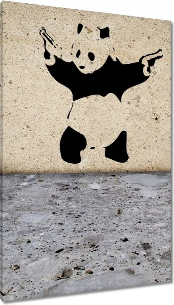 Festmények 80x120 Banksy Panda