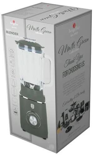 BerlingerHaus Turmixgép 1,5 L-es mércés edzett üvegkancsóval (1000 W) Matte Green Collection BH/9707