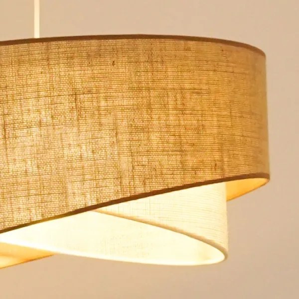 Brilagi - LED Csillár zsinóron LYRA 1xE27/15W/230V bézs/krémes