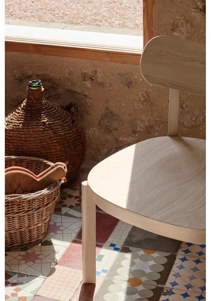 Fotel kőrisfa dekorral Nara - Teulat