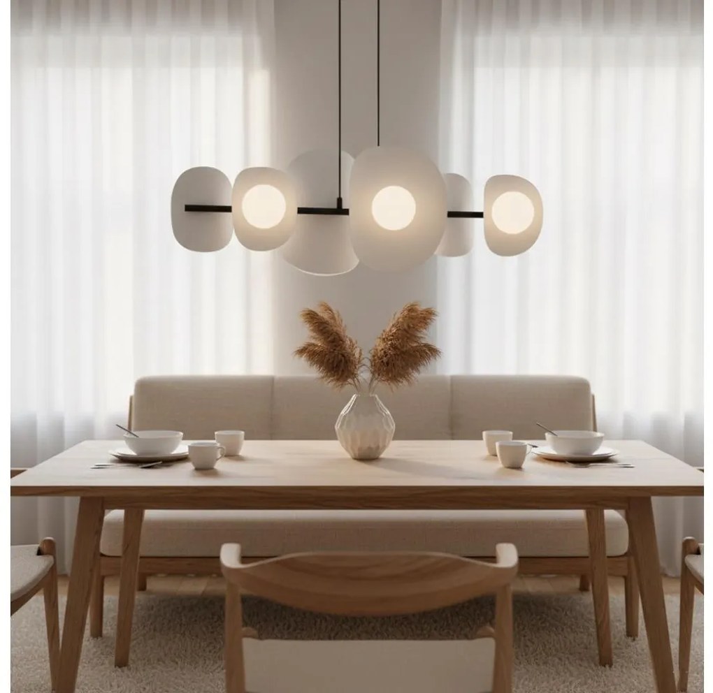 ELEMENTI kábelen függő csillár, 6xG9/8W/230V, szürke