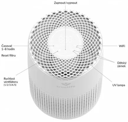 TrueLife AIR Purifier P3 WiFi légtisztító