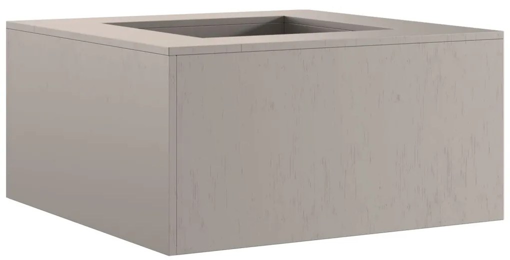 Négyzetes Tűzrakó 80x80x40 cm Viharvert Acél