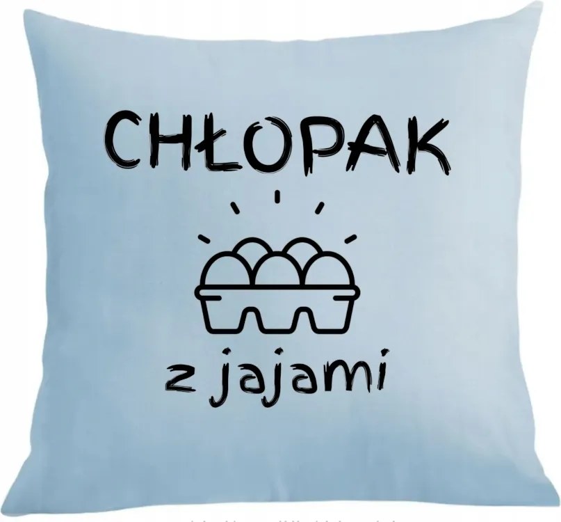 Párna párnahuzat fiúnapra Fiú tojással Ajándék