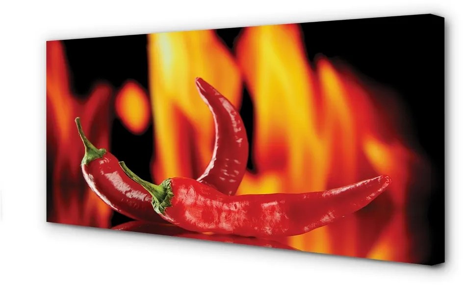 Canvas képek csípős paprika 140x70 cm