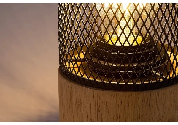 Rabalux 74040 - CALLUM asztali lámpa 1xE27/25W/230V bükk