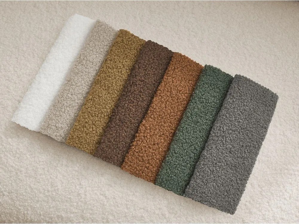 Bézs forgó buklé fotel Elina – Bobochic Paris